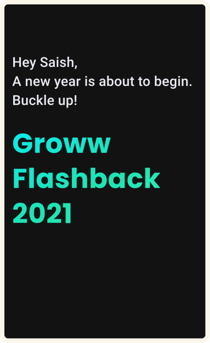 Groww Flashback 2021
